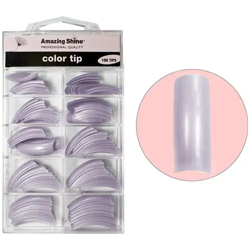 Umelé nechty farebné, 100ks - Spray Purple, č.1 - 10