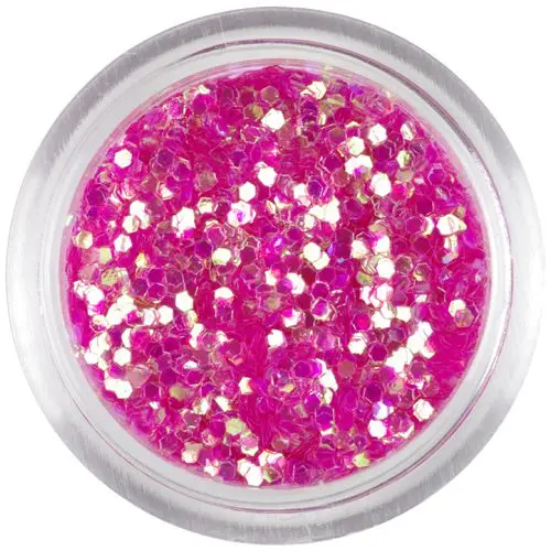 Ružová ozdoba - 1mm šesťhrany