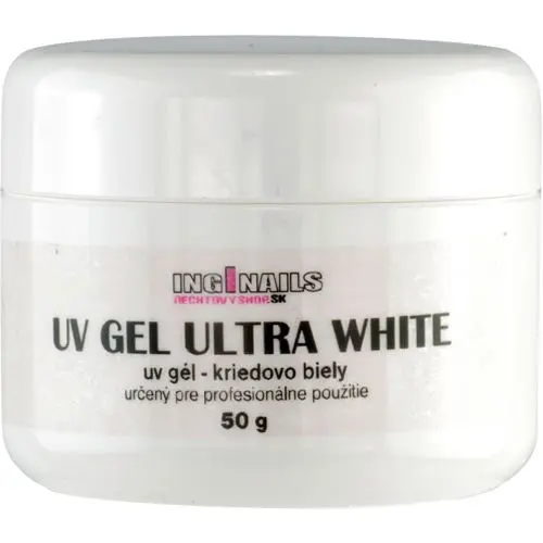 Modelovací UV gél Inginails - Ultra White, 50g