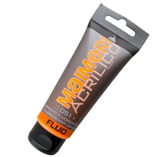 Akrylove farby Polycolor – FLUO - 051 Fluorescent Orange 75ml