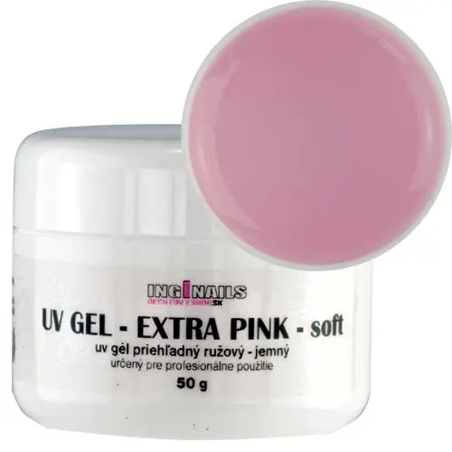 UV gél Inginails - Extra Pink Soft, 50g