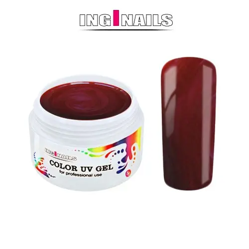 Farebný UV Gél Inginails 5g - Metal Red