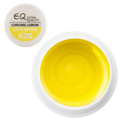 620 Gold Woven – Chrome lemon, farebný UV gél 5g