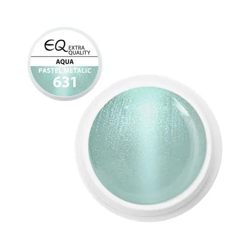 Farebný UV gél na nechty – 631 Pastel Metalic Aqua