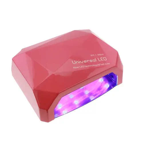Ružová LED lampa na nechty - 66W