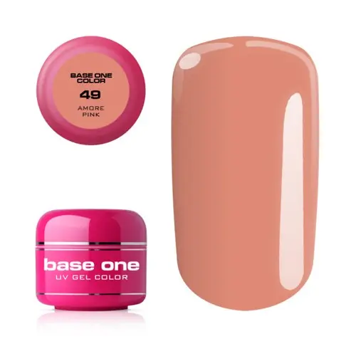 UV Gel na nechty Silcare Base One Color - Amore Pink 49, 5g