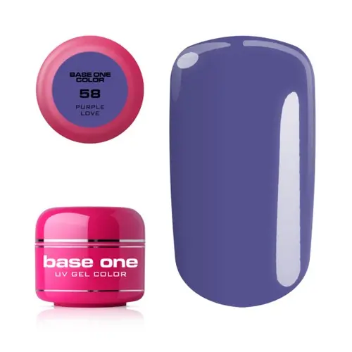 UV Gel na nechty Silcare Base One Color - Purple Love 58, 5g