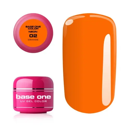 UV Gel na nechty Silcare Base One Neon - Orange 02, 5g