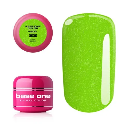 UV Gel na nechty Silcare Base One Neon - Lime Tree 22, 5g