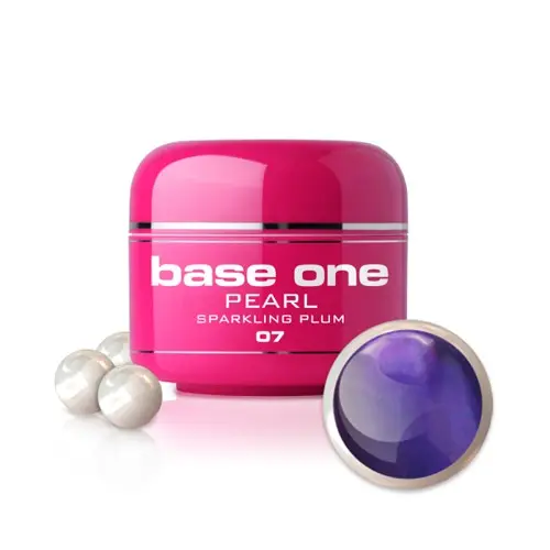UV Gel na nechty Silcare Base One Pearl - Sparkling Plum 07, 5g