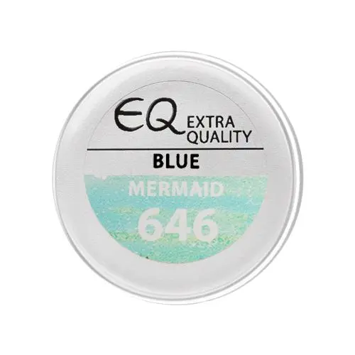 Extra Quality UV gél - MERMAID - 646 BLUE, 5g