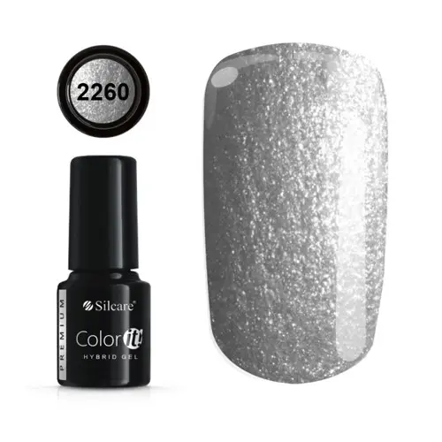 Gél lak -Silcare Color IT Premium Silver 2260, 6g