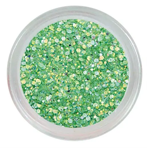 Fluorescenčný glitrový prášok - Neon Green