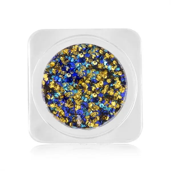 Ozdoby na nechty – kolieska v metalickej farbe - zlatí, tyrkysová, modrá