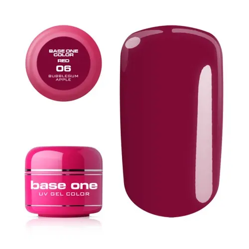 UV Gel na nechty Silcare Base One Color RED - Bubblegum Pink 06, 5g