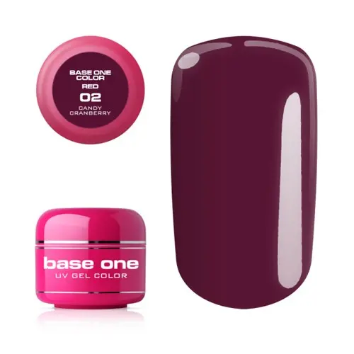 UV Gel na nechty Silcare Base One Color RED - Cranberry 02, 5g