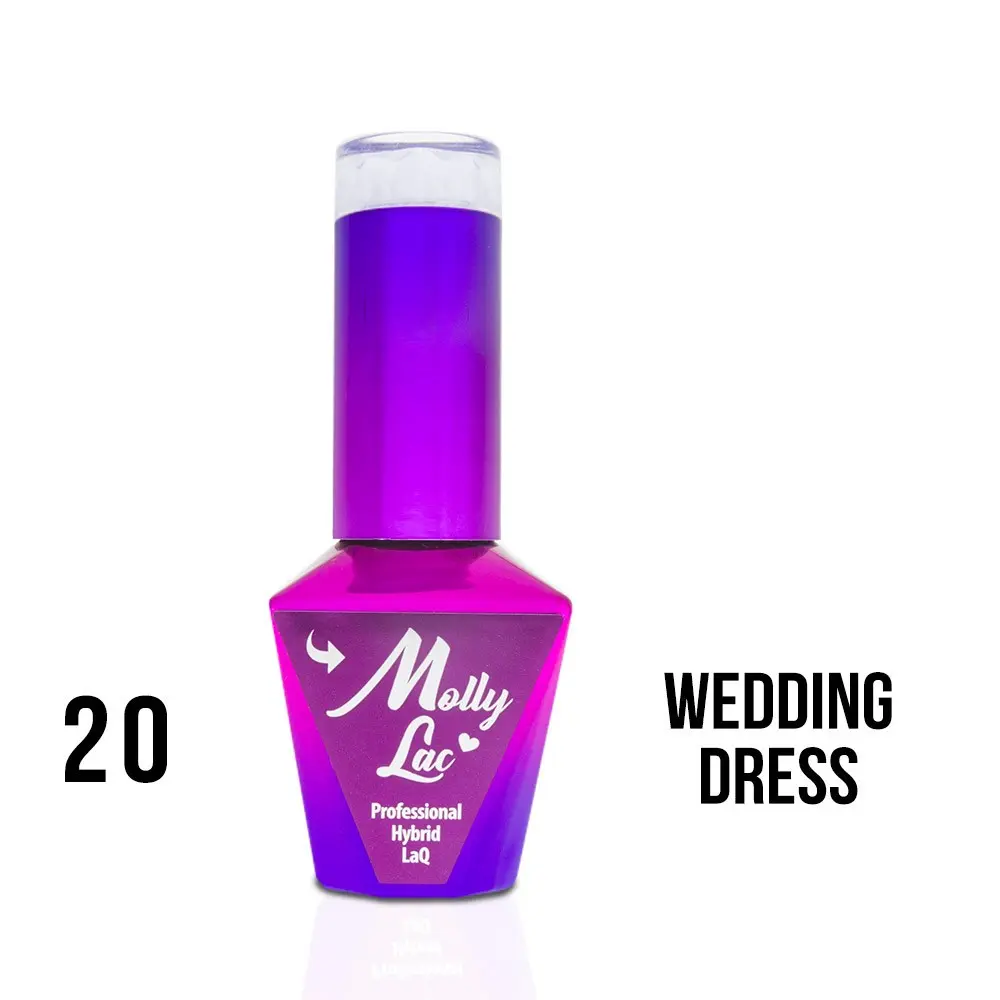 MOLLY LAC UV/LED gél lak Yes I Do - Wedding Dress 20, 10ml