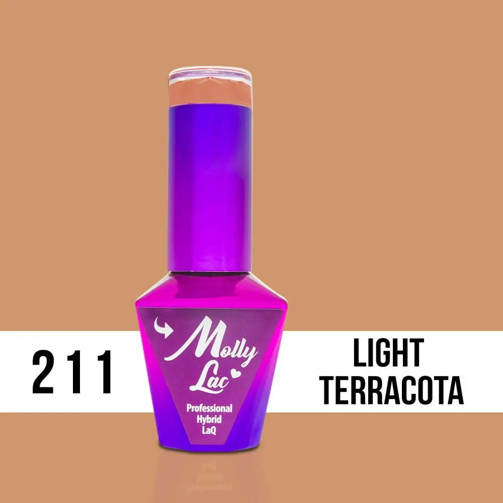 MOLLY LAC UV/LED gél lak Obsession - Light Terracota 211, 10ml