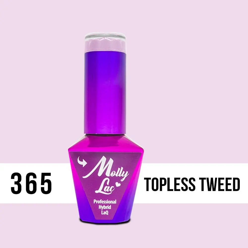 MOLLY LAC UV/LED gél lak Silk Cotton - Topless Tweed 365, 10ml