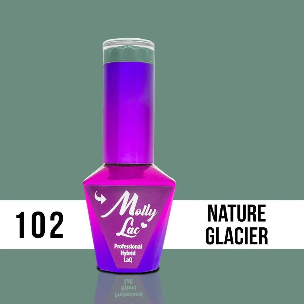 MOLLY LAC UV/LED gél lak Pure Nature - Nature Glacier 102, 10ml