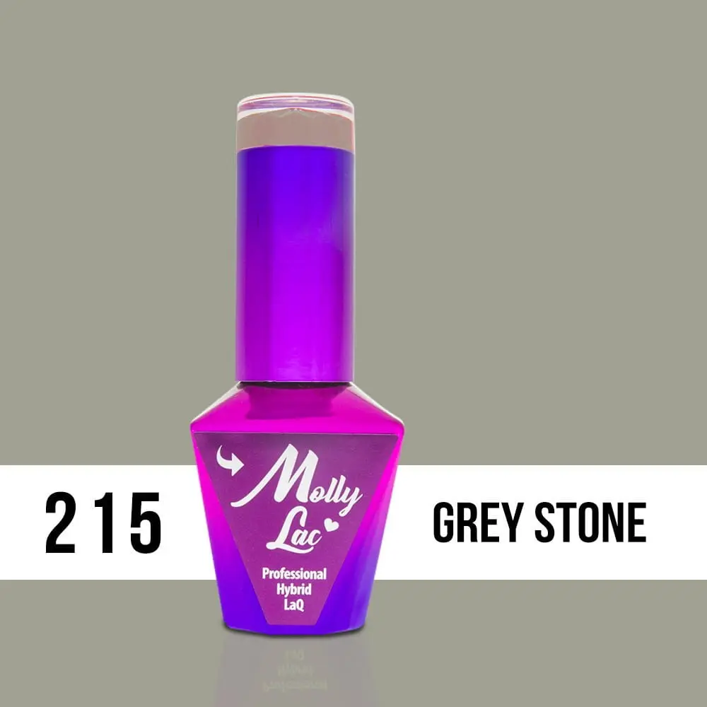 MOLLY LAC UV/LED gél lak Obsession - Grey Stone 215, 10ml