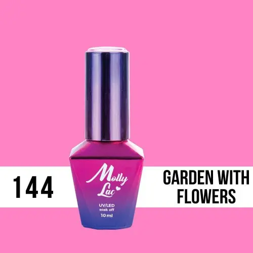 MOLLY LAC UV/LED gél lak Flamingo - Garden With Flowers 144, 10ml