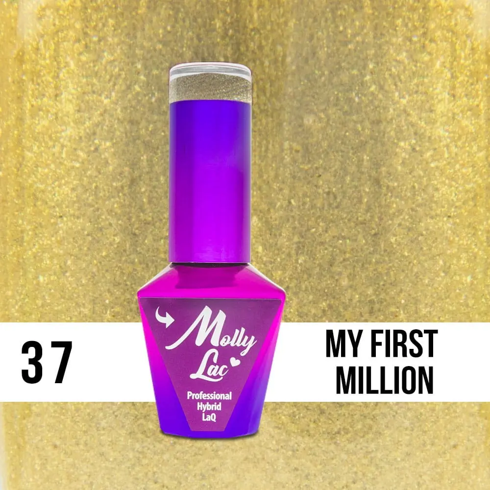 MOLLY LAC UV/LED gél lak Queens of Life - My First Million 37, 10ml