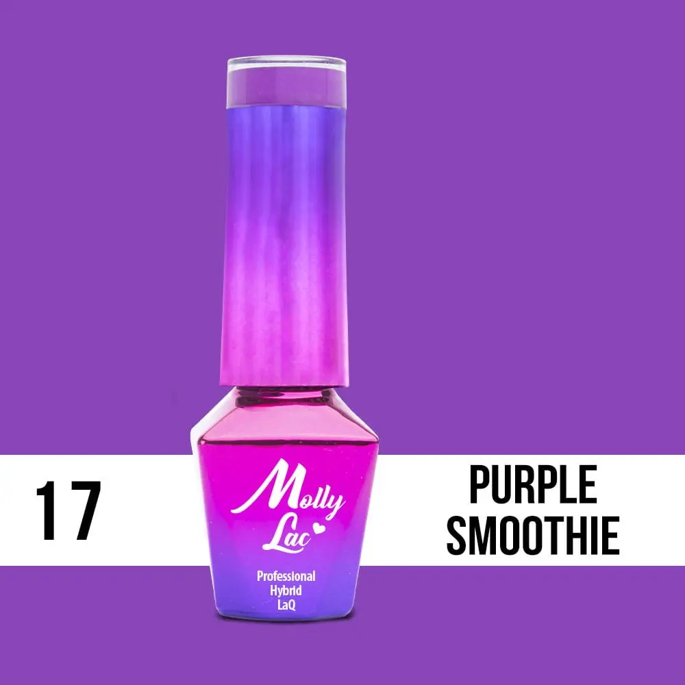 MOLLY LAC UV/LED gél lak Cocktails and Drinks - Purple Smoothie 17, 5ml
