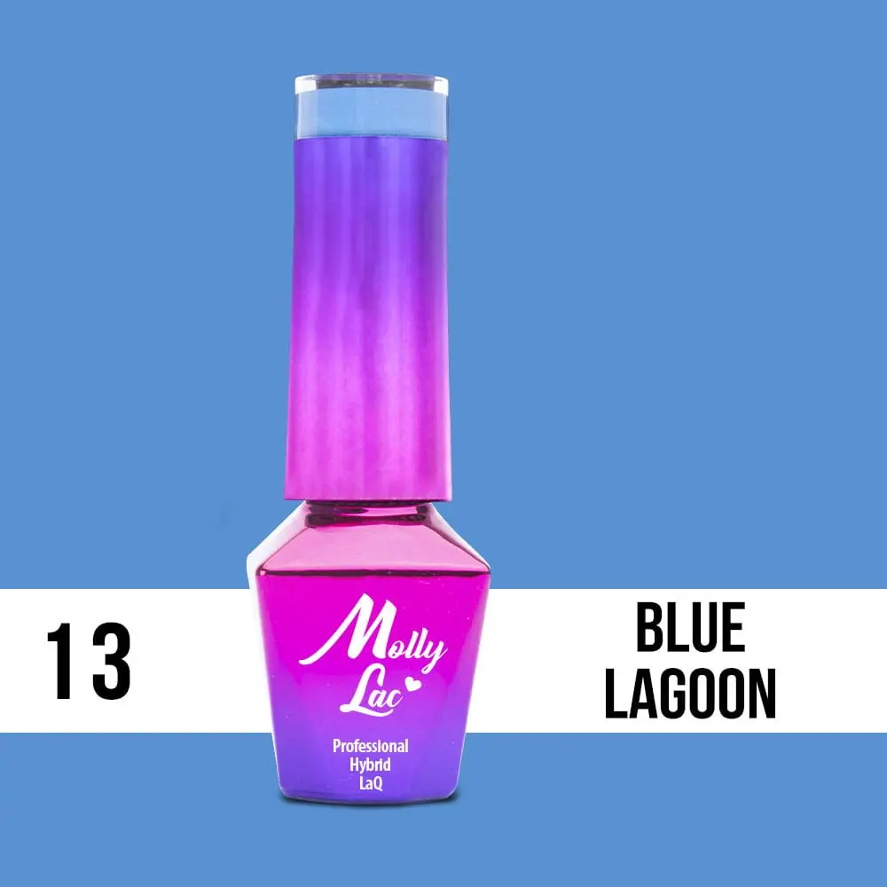 MOLLY LAC UV/LED gél lak Cocktails and Drinks - Blue Lagoon 13, 5ml