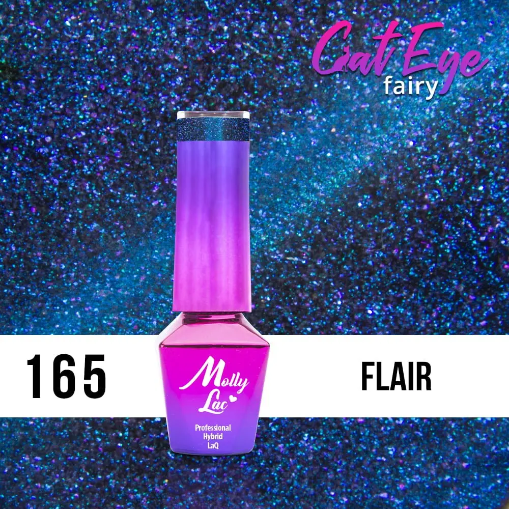 MOLLY LAC UV/LED gél lak Cat Eye Fairy - Flair 165, 5ml