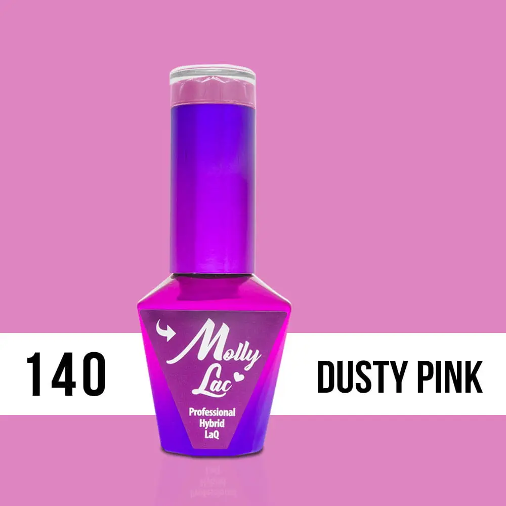 MOLLY LAC UV/LED gél lak Flamingo - Dusty Pink 140, 10ml