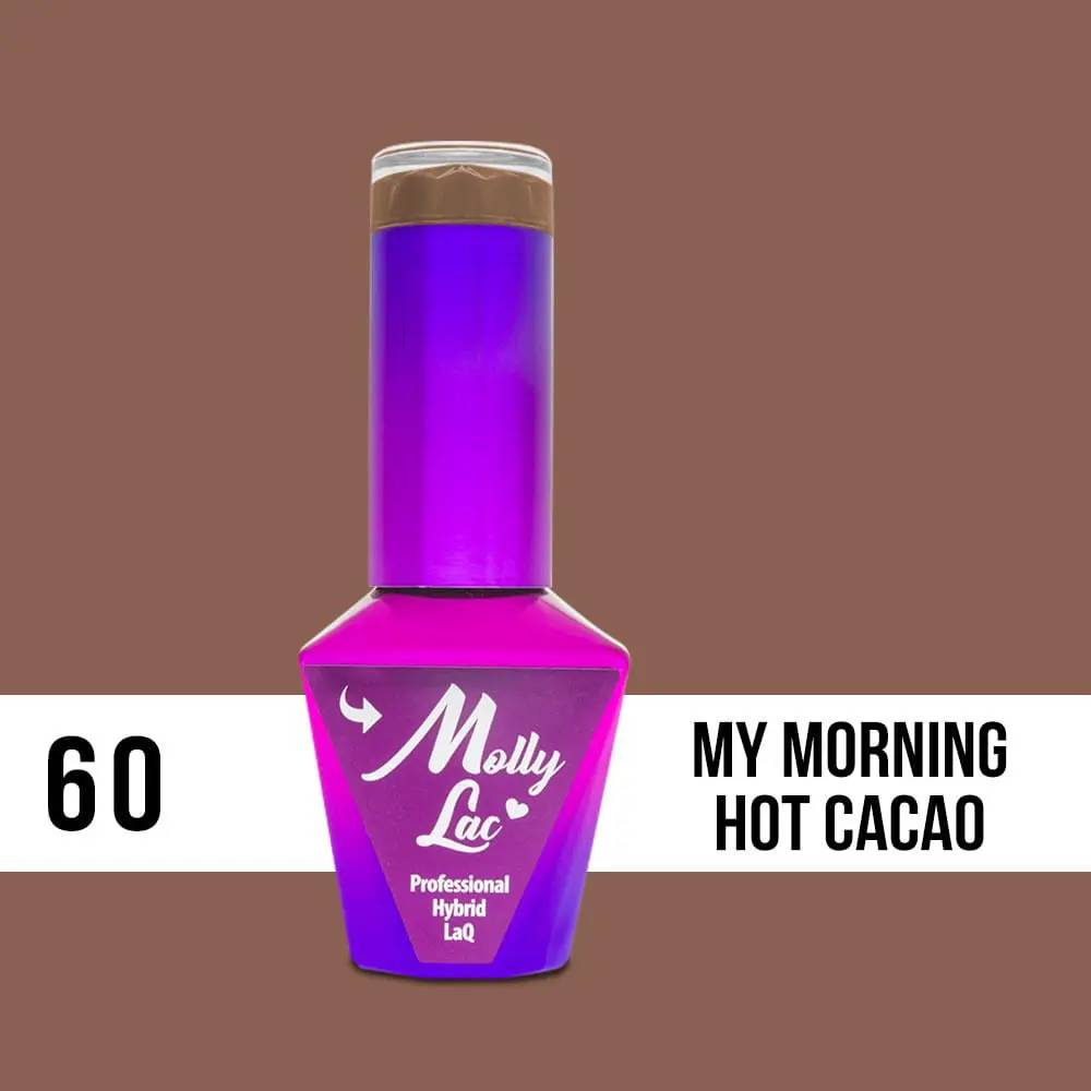 MOLLY LAC UV/LED gél lak Delicate Woman - My Morning Hot Cacao 60, 10ml