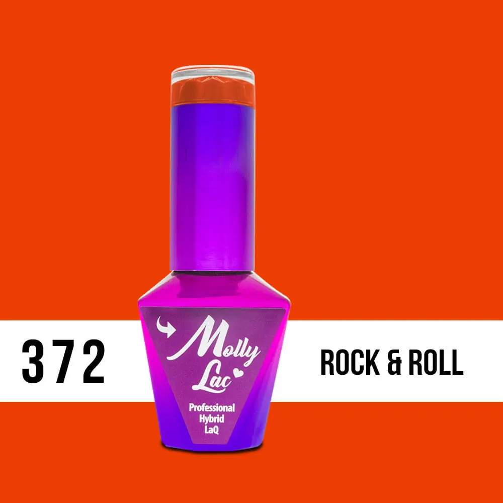 MOLLY LAC UV/LED gél lak Pin Up Girl - Rock and Roll 372, 10ml
