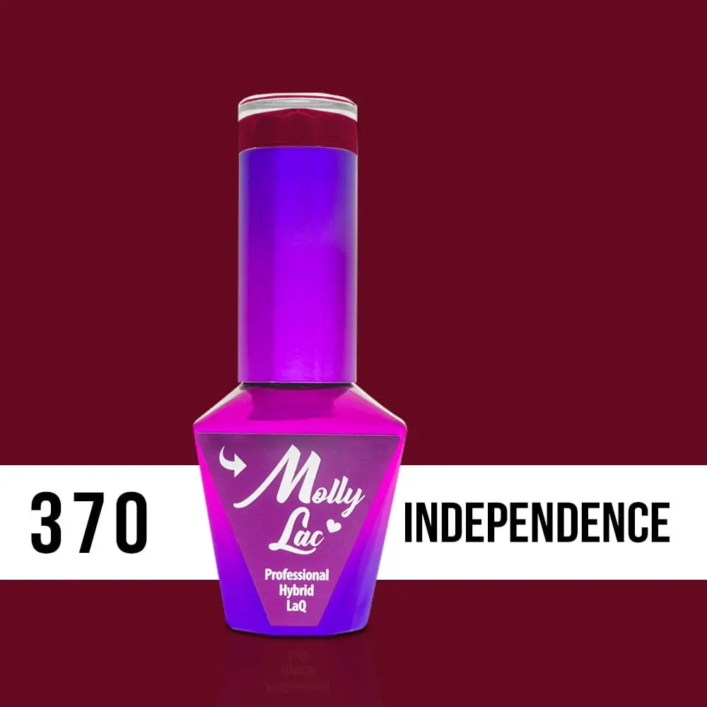 MOLLY LAC UV/LED gél lak Pin Up Girl - Independence 370, 10ml