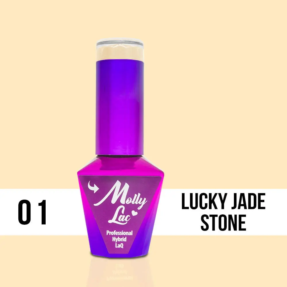 MOLLY LAC UV/LED gél lak Glamour Women - Lucky Jade Stone 01, 10ml