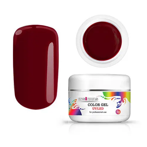 Farebný gél Inginails UV/LED - Velvet Red, 5g