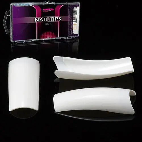 Royal Salon French White, 100ks box - umelé nechty, mix 1-10