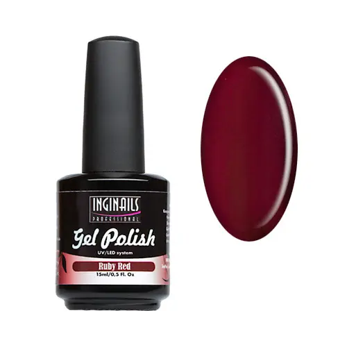 UV gél lak Inginails Professional 15ml - Ruby Red