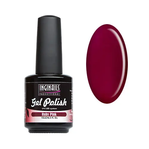 UV gél lak Inginails Professional 15ml - Ruby Pink