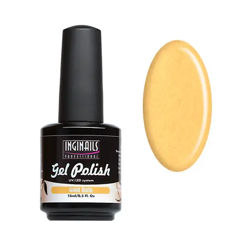 UV gél lak Inginails Professional 15ml - Gold Rain