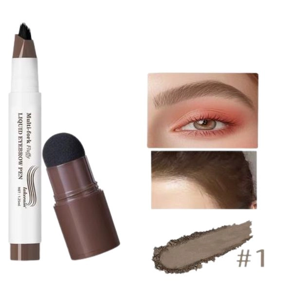 Multifunkčné pero na obočie a vlasy - Multi-fork Tip Fine Sketch, č.3