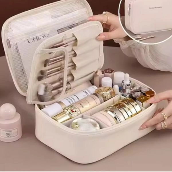 Kozmetická taška, béžová