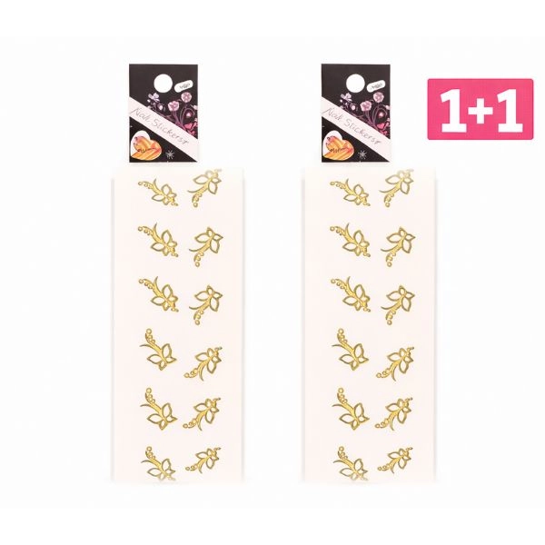 3D nálepky – zlaté motýliky - BLE784D - AKCIA 1+1 ZADARMO