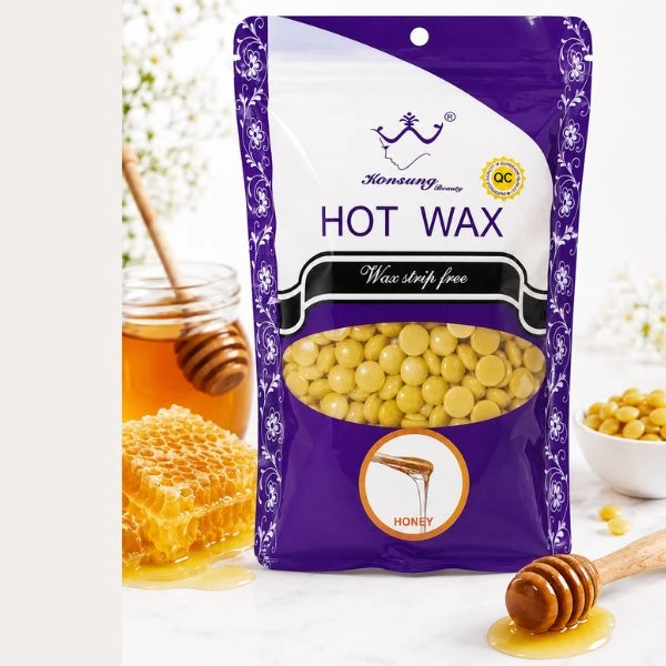 Kozmetický, depilačný vosk - perličky – Honey, 100g