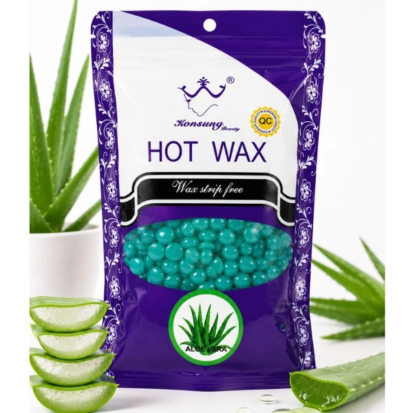 Kozmetický, depilačný vosk - perličky – Aloe Vera, 100g