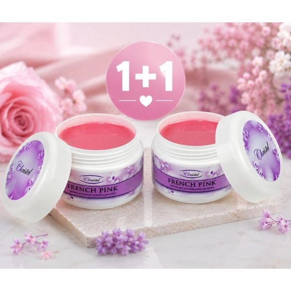 UV gél na nechty - French Pink gel, Camouflage 25g - AKCIA 1+1 ZADARMO