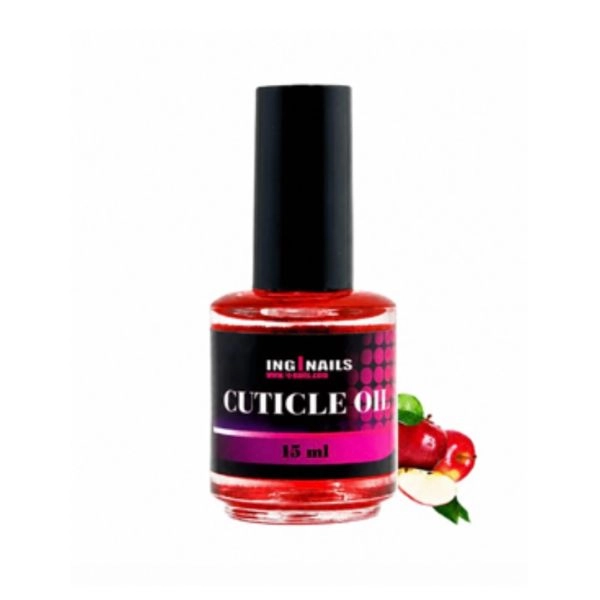 Regeneračný nechtový olej Inginails - Cuticle Oil Red Apple, 15ml
