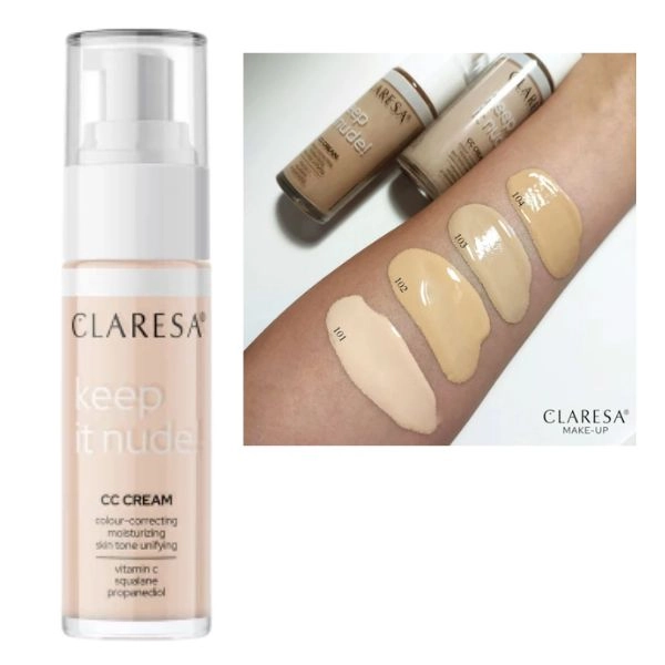 Claresa Keep It Nude! CC Cream - 101 Light, 34g