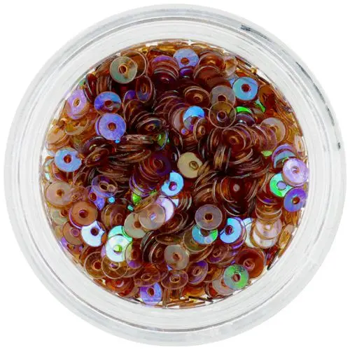 Svetlohnedé nail art flitre CD