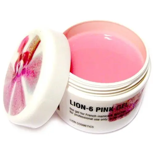 0-6 French pink gel 40ml, Lion Cosmetics - vrchný gél na francúzsku manikúru